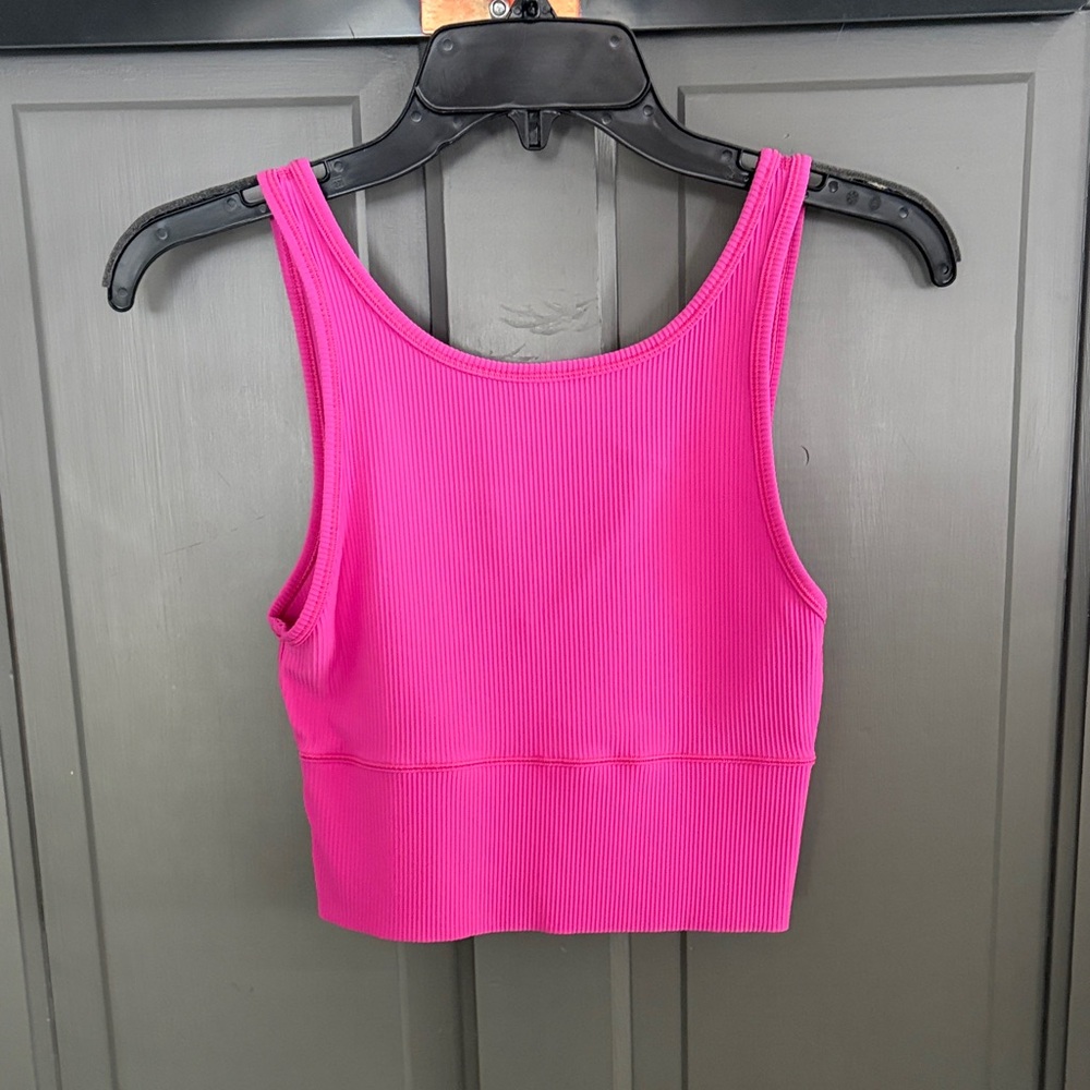 Lululemon Pink Ribbed Tank Top